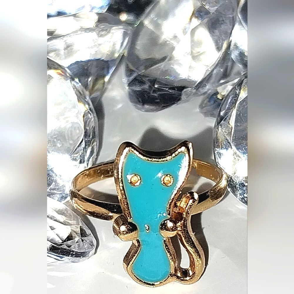Super cute girls jeweled adjustable ring